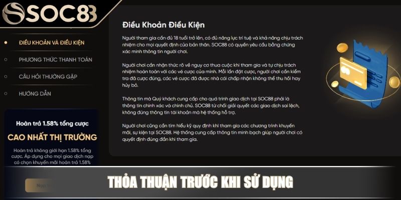 Miễn Trừ Trách Nhiệm SOC88 – Điều Cần Biết Khi Tham Gia 3 Thỏa thuận trước khi sử dụng