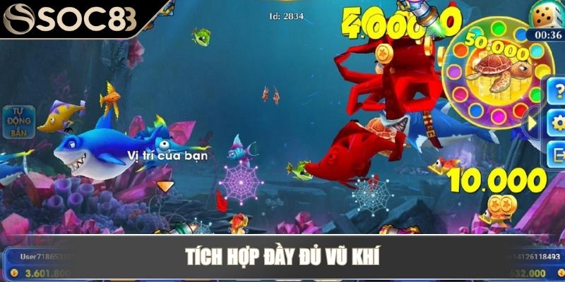 Bắn Cá Liên Minh - Nhiều Tính Năng Vượt Trội Đầy Kịch Tính 3 Tích hợp đầy đủ vũ khí