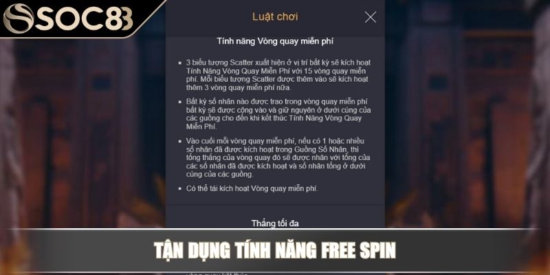 Cơn Thịnh Nộ Của Anubis - Mang Đến Trải Nghiệm Đỉnh Cao 4 Tận dụng tính năng Free Spin